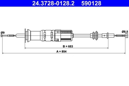 Clutch cable for polo caddy - for, vw