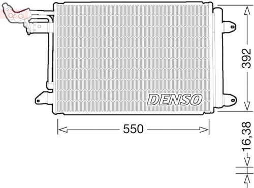 Condenser denso fits audi - ac,