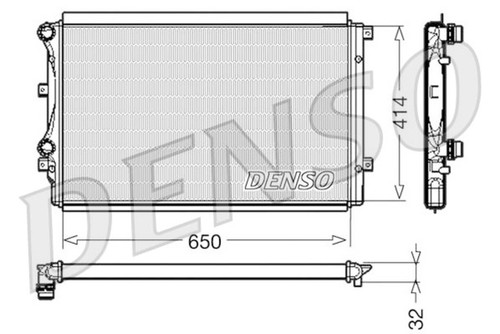 Aluminium radiator denso fits - denso,