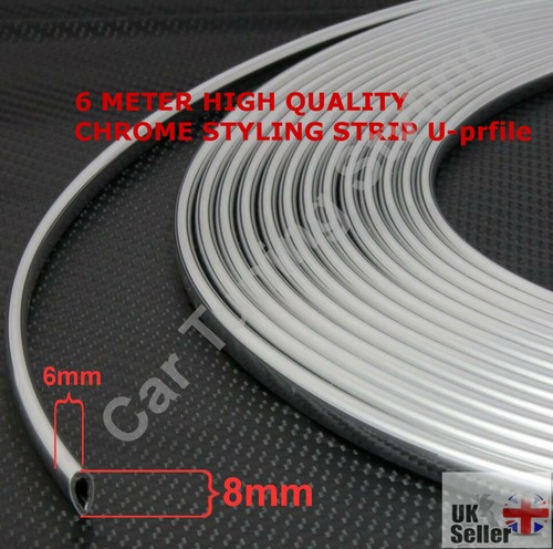 Metre chrome car edge guard - chrome,