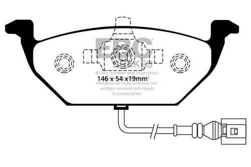 Ebc yellowstuff front - yellowstuff, brake