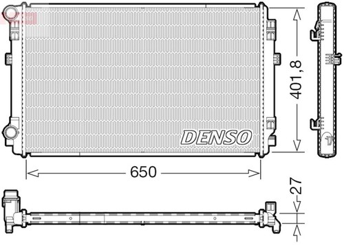 Radiator denso fits audi - fits,