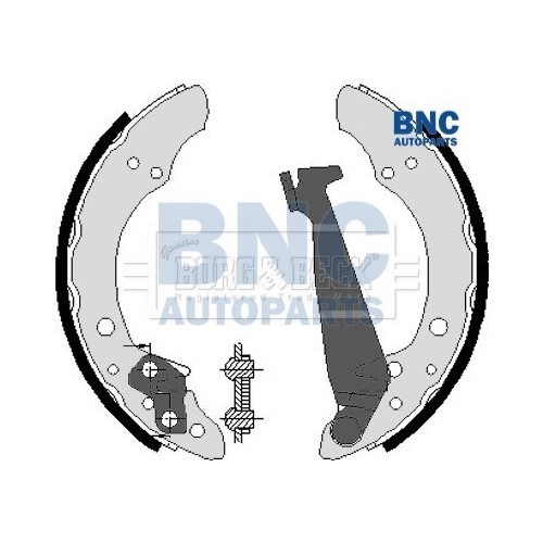 Brake shoes rear set - of, 4